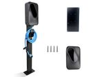 Supporto Per Wallbox Etrel Wallbox - Nero - Colonna Di Montaggio Per 1 Stazione Di Ricarica - 149 Cm - 8 Kg - Resistente Alle Intemperie