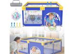 Sessamen-Lp Box Baby 150 X 180Cm Barriera Playpen Centro Attività In Plastica Pieghevole Con 50 Palline Colorate (Piccoli Animali)