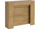 Itamoby - Consolle Allungabile 90X25/211 Cm Kiba Quercia Natura Allunghe Interne