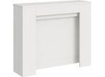 Itamoby - Consolle Allungabile 90X25/211 Cm Kiba Bianco Frassino Allunghe Interne