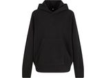 Urban Classics Ragazzi Felpa Con Cappuccio In Spugna Leggera Nera - 110/116