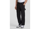 Kalhoty Urban Classics - Pantaloni Al Ginocchio In Twill Nero - 34