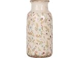 Vaso Clayre & Eef Ø 15X32 Cm Fiori In Vetroceramica Beige
