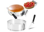 Hengda Set Per Torte Base Di Taglio Ø23 / 30 Cm, Set Per Torte Con Coltello Per Torte E Base Di Sollevamento Per Torte 4 Pz