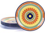 Bico Tunisian Set Di Piatti Da Insalata In Ceramica Da 22 Cm Set Di 4 Piatti Per Insalate E Antipasti, Lavabili In Microonde E In Lavastoviglie