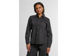 DáMská KošIle Urban Classics Ladies Denim Shirt Nero Lavato - M