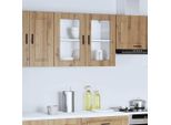 Vidaxl Pensile Da Cucina Con Anta In Vetro Porto Artisan Oak