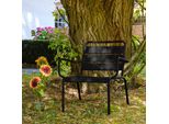 Poltrona Da Giardino Bassa Reclinabile In Acciaio Nero - Oviala Palavas
