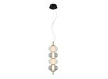 Lampada A Sospensione Decorativa Per Il Soggiorno Con Paralumi Verticali In Vetro Colore Caldo Led 16W Testa Italux