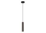 Lampada A Sospensione Moderna Per La Cucina Soggiorno Sopra L'isola Tubo Rotondo Marrone A Strisce 1Xgu10 10W Rilok Italux