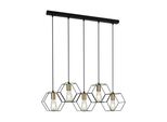 Aina PND-74889-5-BK Italux Lampada A Sospensione