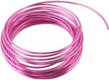 5 Metri / Rotolo 2 Mm Rotondo Ossidazione Filo Di Alluminio Accessori Fai Da Te Per L'artigianato (Rosa)