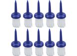 10Pcs Golf Tee Spazzola Tipo Bassa Resistenza Più Distanza Altezza Costante Plastica Per Driver Trainingblue Maniglia Capelli Bianchi