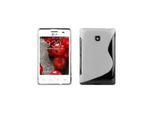 Cadorabo Custodia Protettiva Per Lg L3 Ii (1A Sim) Cover In Silicone Tpu Bianco Custodia Per Telefono Cellulare