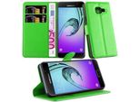 Cadorabo Custodia Per Samsung Galaxy A3 2016 Custodia Protettiva In Verde Custodia Per Cellulare Cover Chiusura Magnetica