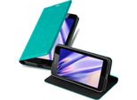 Cadorabo Cover Per Nokia Lumia 640 Cover Protettiva In Turchese Custodia Per Cellulare Cover Chiusura Magnetica