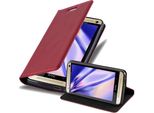 Cadorabo Custodia Per Htc One M7 Custodia Protettiva In Rosso Custodia Per Cellulare Cover Chiusura Magnetica