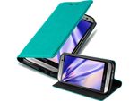 Cadorabo Custodia Per Htc One M8 Custodia Protettiva In Turchese Custodia Per Cellulare Cover Chiusura Magnetica