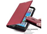 Cadorabo Cover Per Nokia Lumia 1320 Cover Protettiva In Rosso Custodia Per Cellulare Cover Chiusura Magnetica