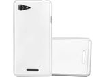 Cadorabo Copertura Protettiva Per Sony Xperia E3 In Argento Custodia Del Telefono Cellulare Custodia In Silicone Tpu Custodia Cover
