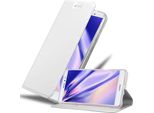 Cadorabo Custodia Per Cellulare Per Huawei Mate S Custodia Protettiva In Argento Cover Etui Book Case Booklet