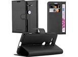 Cadorabo Custodia Per Sony Xperia XZ2 Compact Cover Protettiva In Nero Custodia Per Cellulare Cover Chiusura Magnetica