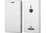 Cadorabo Custodia Per Cellulare Per Nokia Lumia 925 Custodia Protettiva In Argento Cover Etui Book Case Booklet