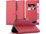 Cadorabo Custodia Per Apple Iphone Xr Custodia Protettiva In Rosso Custodia Per Cellulare Cover Chiusura Magnetica