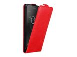 Custodia Cadorabo Per Sony Xperia L1 Custodia Protettiva In Rosso Custodia Flip Per Telefono Cellulare Custodia Cover