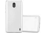 Cadorabo Custodia Protettiva Per Nokia 2 2017 Cover In Argento Custodia Del Telefono Cellulare Tpu Custodia In Silicone Custodia Cover