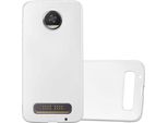 Cadorabo Cover Protettiva Per Motorola Moto Z2 In Argento Custodia Del Telefono Cellulare Tpu Custodia In Silicone Custodia Cover