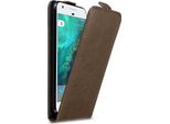 Cadorabo Cover Per Google Pixel Cover Protettiva In Marrone Flip Case Custodia Per Telefono Cellulare Case Cover