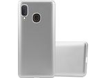 Cadorabo Custodia Protettiva Per Samsung Galaxy A10E / A20E In Argento Custodia Del Telefono Cellulare Custodia In Silicone Tpu Cover Case