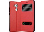 Cadorabo Custodia Protettiva Per Huawei Mate 8 In Rosso Custodia Per Cellulare Custodia A Libro Cover Case
