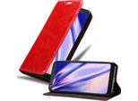 Cadorabo Cover Per Lg Q9 Cover Protettiva In Rosso Custodia Per Cellulare Cover Chiusura Magnetica