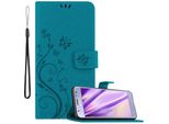 Cadorabo Cover Per Samsung Galaxy J3 2017 Cover Protettiva In Blu Cover Protettiva Cover Per Telefono Cellulare Custodia Fiori Custodia Fiori
