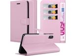 Cadorabo Custodia Per Apple Iphone X / Xs Custodia Protettiva In Rosa Custodia Per Cellulare Cover Chiusura Magnetica
