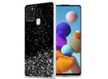 Cadorabo Cover Per Samsung Galaxy A21S Cover Protettiva In Nero Custodia Per Telefono Cellulare Tpu Case Glitter Cover Glitter