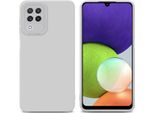 Cadorabo Cover Per Samsung Galaxy A22 4G Cover Protettiva In Silicone Tpu Bianco Custodia Per Telefono Cellulare
