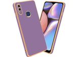 Cadorabo Custodia Protettiva Per Samsung Galaxy A10S / M01S Copertura In Viola Telefono Cellulare Caso Tpu Silicone Fotocamera Protezione Caso