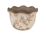 Vaso Da Fiori Clayre & Eef Ø 17X11 Cm Ceramica Rosa Beige