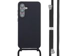 Custodia Samsung Galaxy S25 Fe - Silicone - Imoshion Custodia Morbida/Manicotto Con Cinturino/Copertura Posteriore - Nero