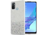 Custodia Cadorabo Per Oppo A53 In Trasparente Con Glitter Custodia Protettiva In Silicone Tpu Flessibile Con Glitter Scintillanti Custodia Cover Per Telefono Cellulare