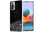 Custodia Cadorabo Per Xiaomi Redmi Note 10 Pro In Nero Con Glitter Custodia Protettiva In Silicone Tpu Flessibile Con Glitter Scintillanti Custodia Cover Etui Per Cellulare