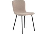 Sedia Da Pranzo Halden Bouclé Beige.