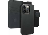 Custodia Per Iphone 15 Pro - Vera Pelle - Custodia Accezz Flip Cover/2 In 1 - Nero