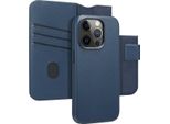 Custodia Per Iphone 15 Pro - Vera Pelle - Custodia Accezz Flip Cover/2 In 1 - Blu Scuro