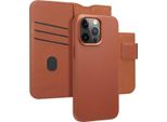 Custodia Per Iphone 15 Pro Max - Vera Pelle - Accezz Flip Cover/2 In 1 Case - Marrone