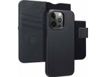 Custodia Per Iphone 15 Pro Max - Vera Pelle - Accezz Flip Cover/2 In 1 Case - Nero