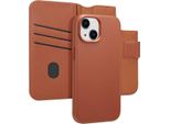 Custodia Per Iphone 15 - Vera Pelle - Accezz Flip Cover/2 In 1 Case - Marrone